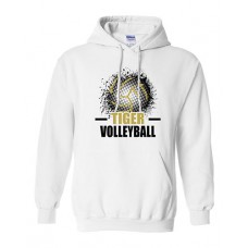 Pleasant Lea 2023 Volleyball Hoodie Sweatshirt (White)