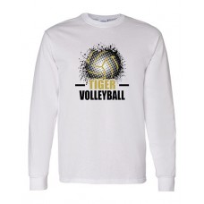 Pleasant Lea 2023 Volleyball Long-sleeved T (White)